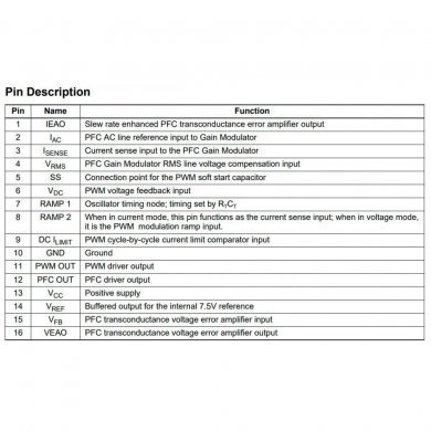 ML4800CP IC PFC PWM Controller Combo PDIP-16