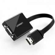 Ugreen adaptador HDMI para VGA e Audio 3.5mm 1080P 60Hz 