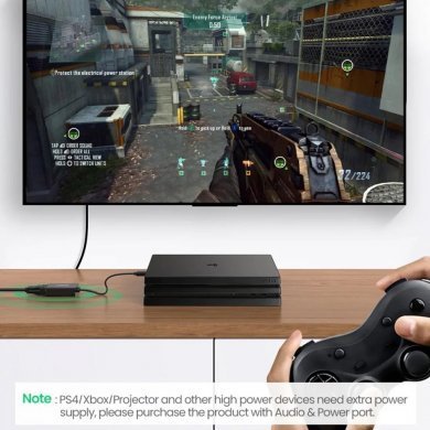 Ugreen adaptador HDMI para VGA e Audio 3.5mm 1080P 60Hz