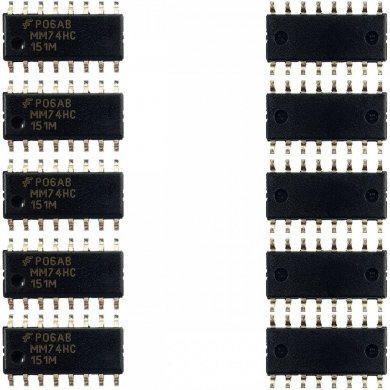 MM74HC151M CI MM74HC multiplexador 8CH SOIC16 SMD (Kit 5x)