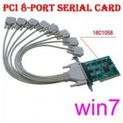 Placa Multiserial 8 Saídas RS-232 DB9M RS232 Universal PCI32 Bits - Chipset 16C1058, Compatível com DOS LINUX2.4 LINUX2.6 WIN98 WIN2000 WI