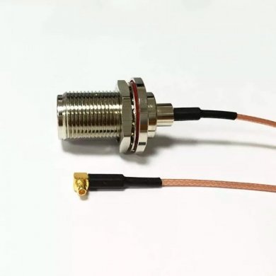 MMCX-NFEMEA Cabo pigtail MMCX para N Femea 20cm