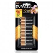 Duracell Pilha Alcalina AA 1.5V 16 Unidades Duralock 