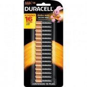 Duracell Pilha Alcalina AAA 1.5V 16 Unidades Duralock