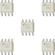 5x Optoacoplador D217 de 2 canais 2.5kV SOIC-Narrow-8 marcação no componente: D217