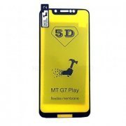 Pelicula 5D Gel para Motorola Moto G7 Play Flexível, Borda Preta