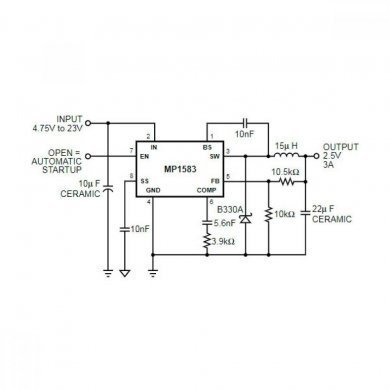 Ci Step Down 23V 3A com Mosfet integrado
