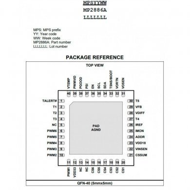 MP2886A Ci PWM Digital PWM-VID para NVIDIA QFN-40