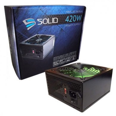 MP420W Fonte Solid ATX V2.01 420W Reais 20+4pin