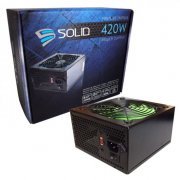 Fonte Solid ATX V2.01 420W Reais 20+4pin Fan Azul