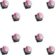 10x Capacitor Eletrolitico Polimero Aluminio 330uF 6.3V SMD 6.6 x 5.8mm / marcação no componente 330 6.3