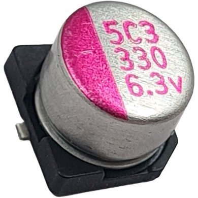 MP6VL330MC5R7 10x Capacitor Eletrolitico Polimero Aluminio 330uF 6.3V