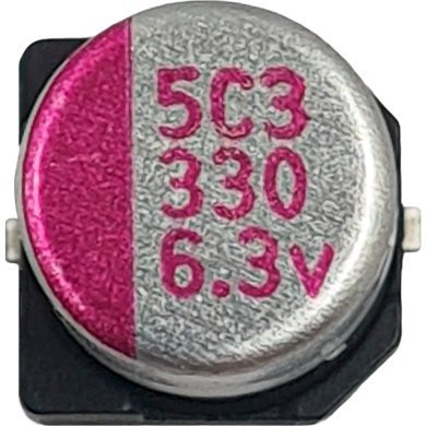 MP6VL330MC5R7 10x Capacitor Eletrolitico Polimero Aluminio 330uF 6.3V