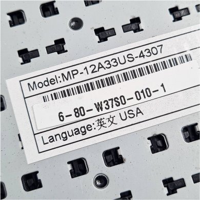 MP-12A33US-4307 Teclado Notebook Avell Clevo 6-80-W37S0-010-1 US Inglês