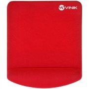 Vinik Mouse Pad com apoio de pulso em gel Ergonômico Vermelho