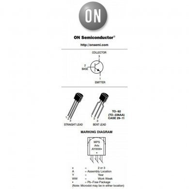 30x Transistor MPS A42 NPN de alta voltagem TO-92