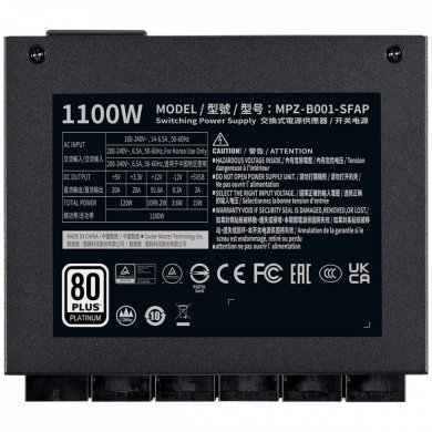 MPZ-B001-SFAP-BWO Cooler Master Fonte 1100W V SFX 80 Plus Platinum