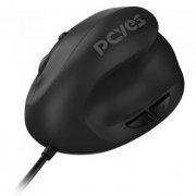 Pcyes mouse ergonomico Rest Silent click 2400DPI Preto com fio 1.8m