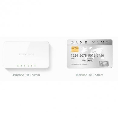 MS105 Mercusys Switch Desktop 5 portas RJ45 10/100MBPS