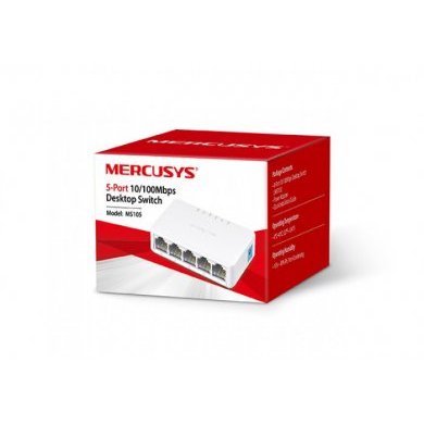 MS105 Mercusys Switch Desktop 5 portas RJ45 10/100MBPS
