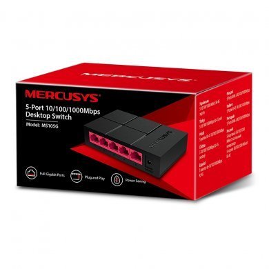 Mercusys Switch FULL Gigabit 5x 10/100/1000Mbps