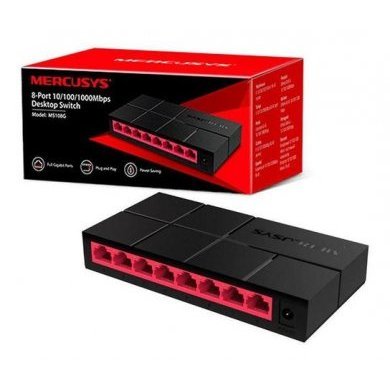 MS108G Mercusys switch FULL Gigabit 8x 10/100/1000Mbps