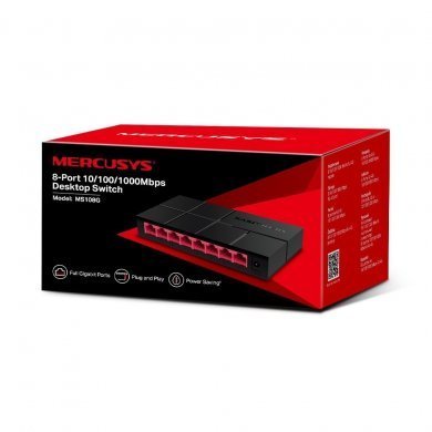 Mercusys switch FULL Gigabit 8x 10/100/1000Mbps