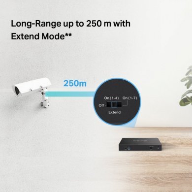 MS108GP Mercusys Switch 8 Portas Gigabit POE+ 65W