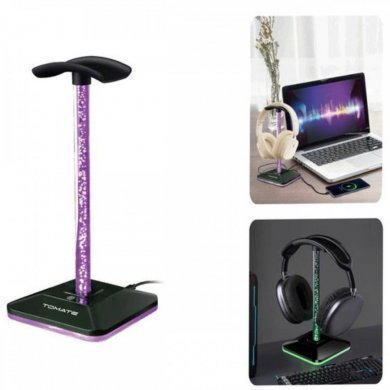 Tomate suporte para headset RGB USB