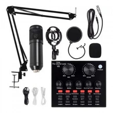 Tomate microfone cardioide profissional com braço articulado