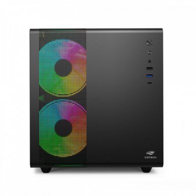 C3Tech Gabinete Gamer Aquarius Mini Tower mATX