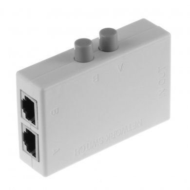MT-RJ45-2 Chaveador Manual LAN 2x RJ45 8P8C