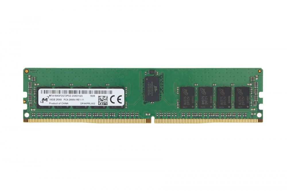 MTA18ASF2G72PDZ-2G6 Micron Memória 16GB DDR4 2666Mhz ECC RDIMM