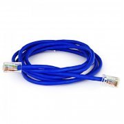 PATCH CORD MAXI TELECOM CAT5E 2.5M AZUL SEM CAPAS CAT