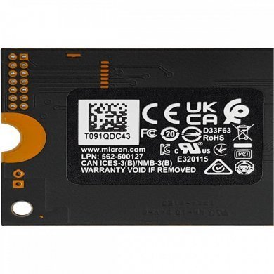 MTFDKBA1T0QFM Micron SSD 1TB NVMe PCIe Gen4 QLC M.2 2280