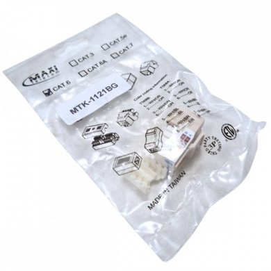 MTK-1121BG Keystone Jack RJ45 Cat.6 Enc. Univ Bege