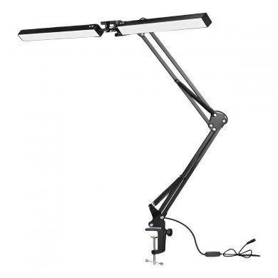 MTL002 Tomate luminaria dupla LED de mesa bivolt preta