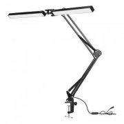 Tomate luminaria dupla LED de mesa bivolt preta 