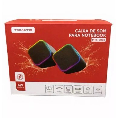 MTS3003 Tomate caixa de som para desktop e notebook 6W P2 USB