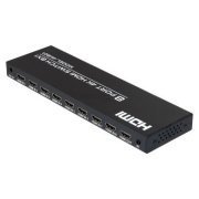 Tomate Splitter 1x8 HDMI 4K 30Hz alimentado com fonte de 5V 