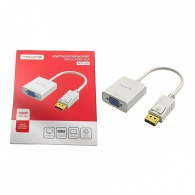 Tomate Adaptador Displayport Macho para VGA Femea