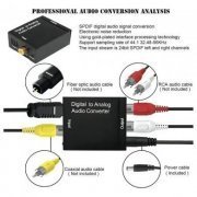 Tomate conversor de áudio digital para analógico Óptico / Coaxial para RCA