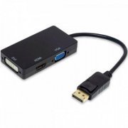 Tomate adaptador Display Port para DVI/VGA/HDMI 1080p 60Hz