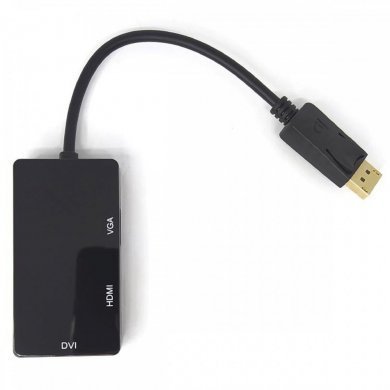 Tomate adaptador Display Port para DVI/VGA/HDMI 1080p