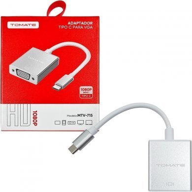 MTV-715 Tomate adaptador de vídeo USB-C para VGA FullHD 60Hz