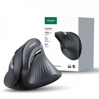 Ugreen mouse vertical ergonomico 4000DPI wireless preto