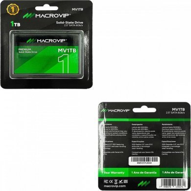 MV1TB Macrovip SSD 1TB SATA3 6Gbs 2.5 polegadas