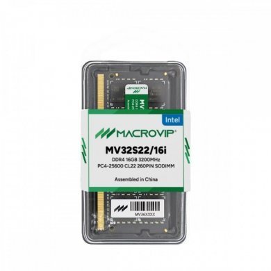 Macrovip Memoria 16GB DDR4 3200MHz SODIMM CL22
