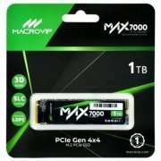 Macrovip SSD 1TB M.2 NVMe MAX7000 Gen 4 leitura 7000MB/s, escrita 6500MB/s