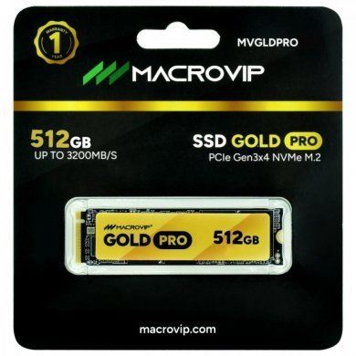 Macrovip SSD 512GB M.2 NVMe Gold Pro PCIe Gen3x4